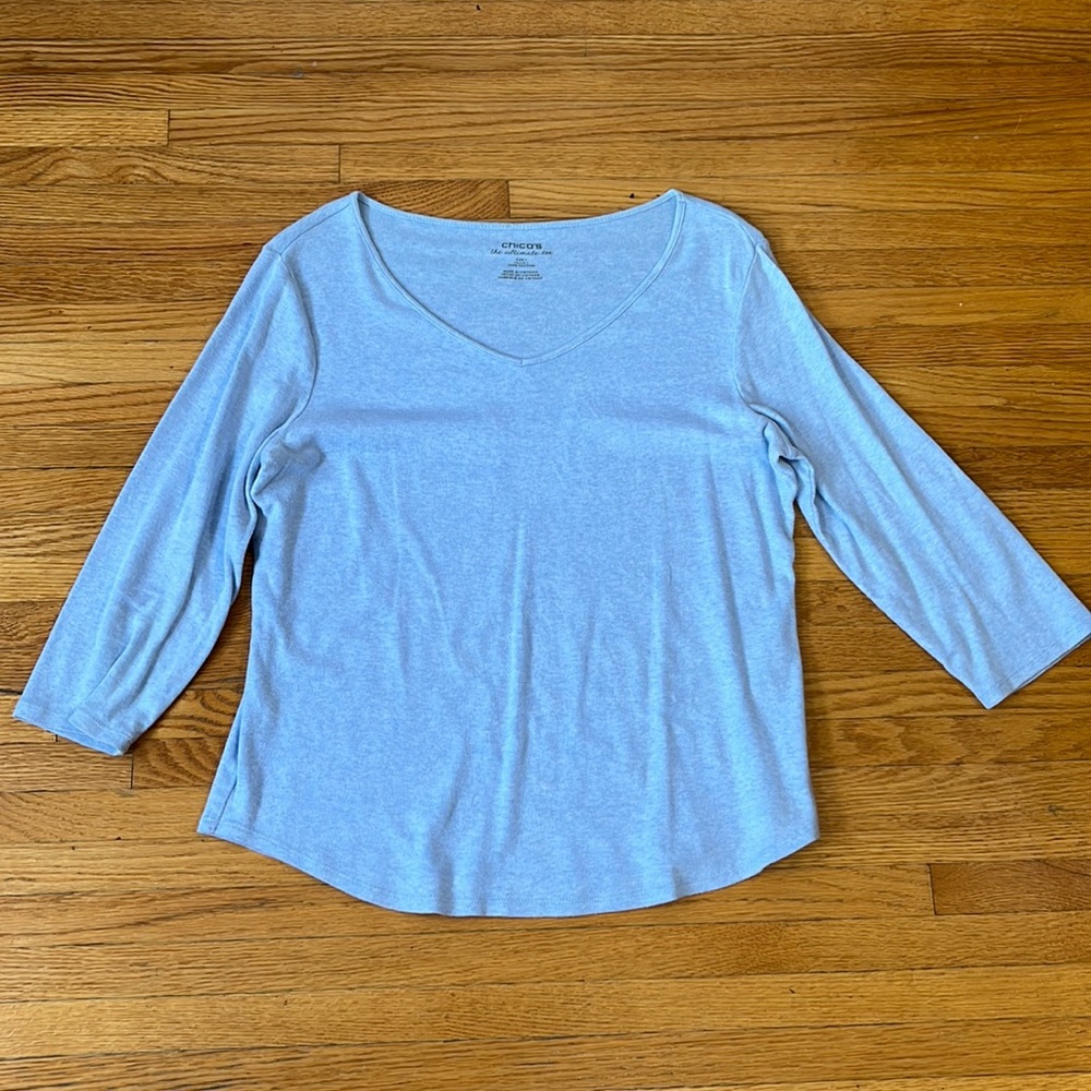 Chicos Quarter Sleeve Shirt
